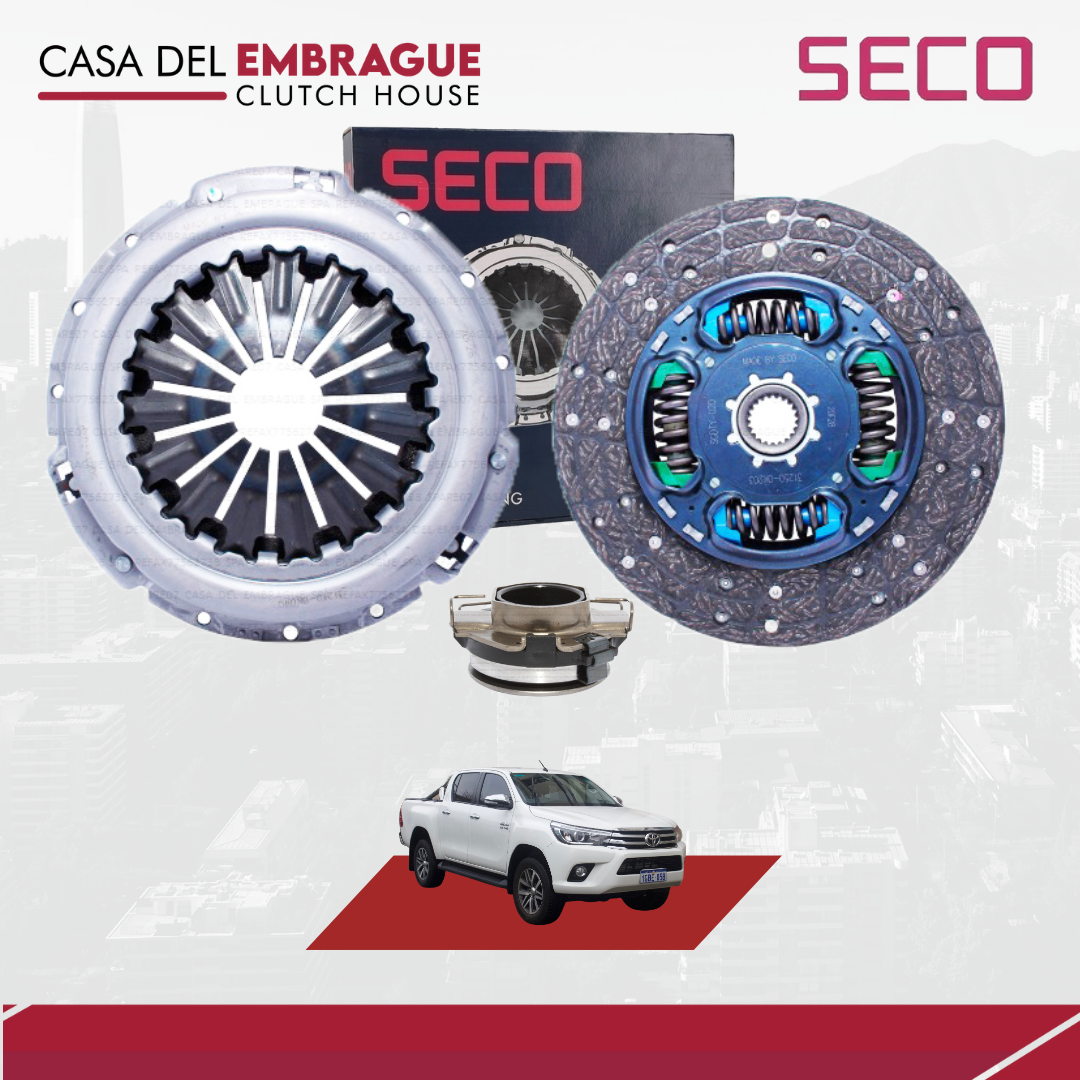 Kit embrague Toyota Hilux Kun 2.5 / 3.0 (260mm C/ roda) 2KD /1KD