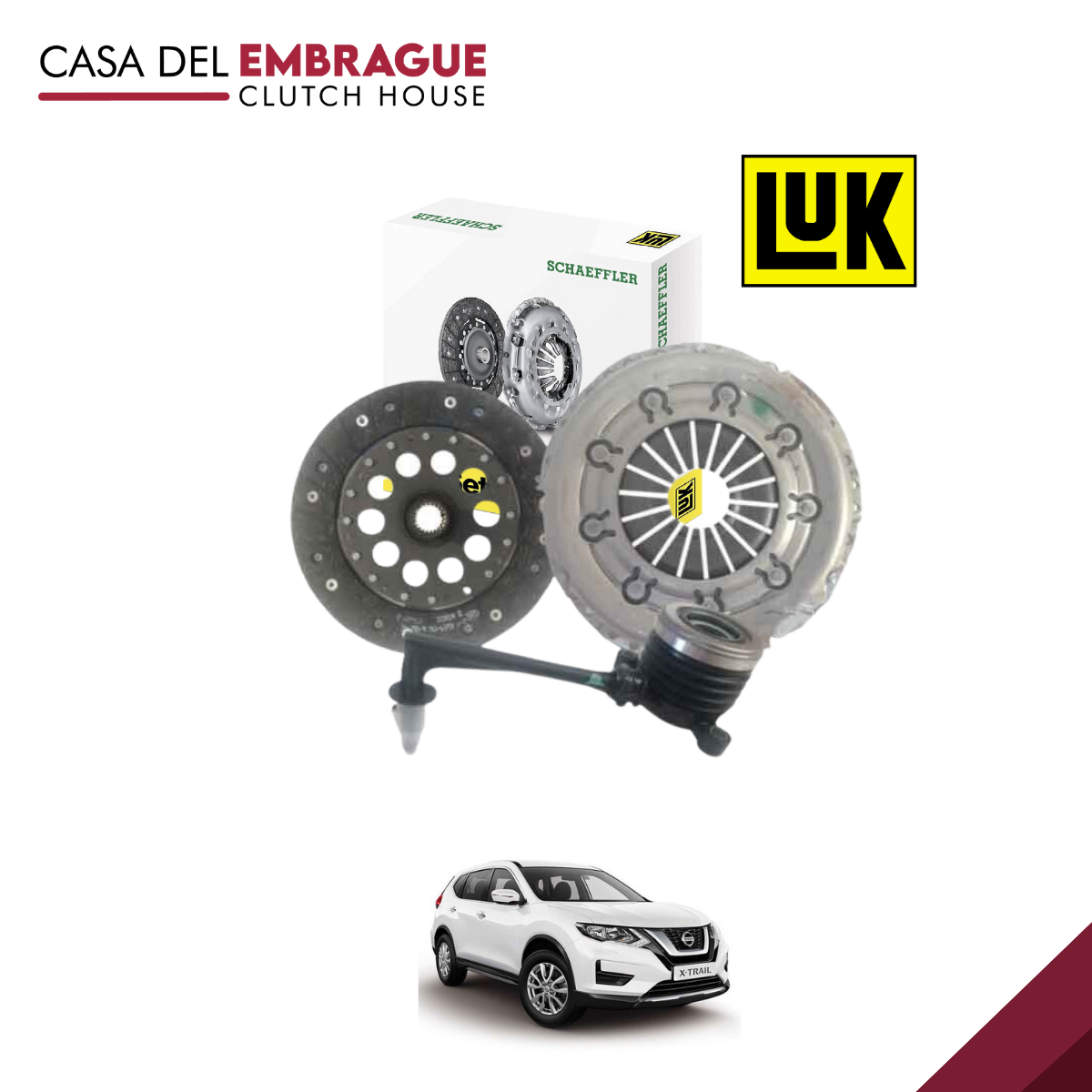 Kit embrague Nissan X-Trail 2.0 motor T32 (C/Roda)