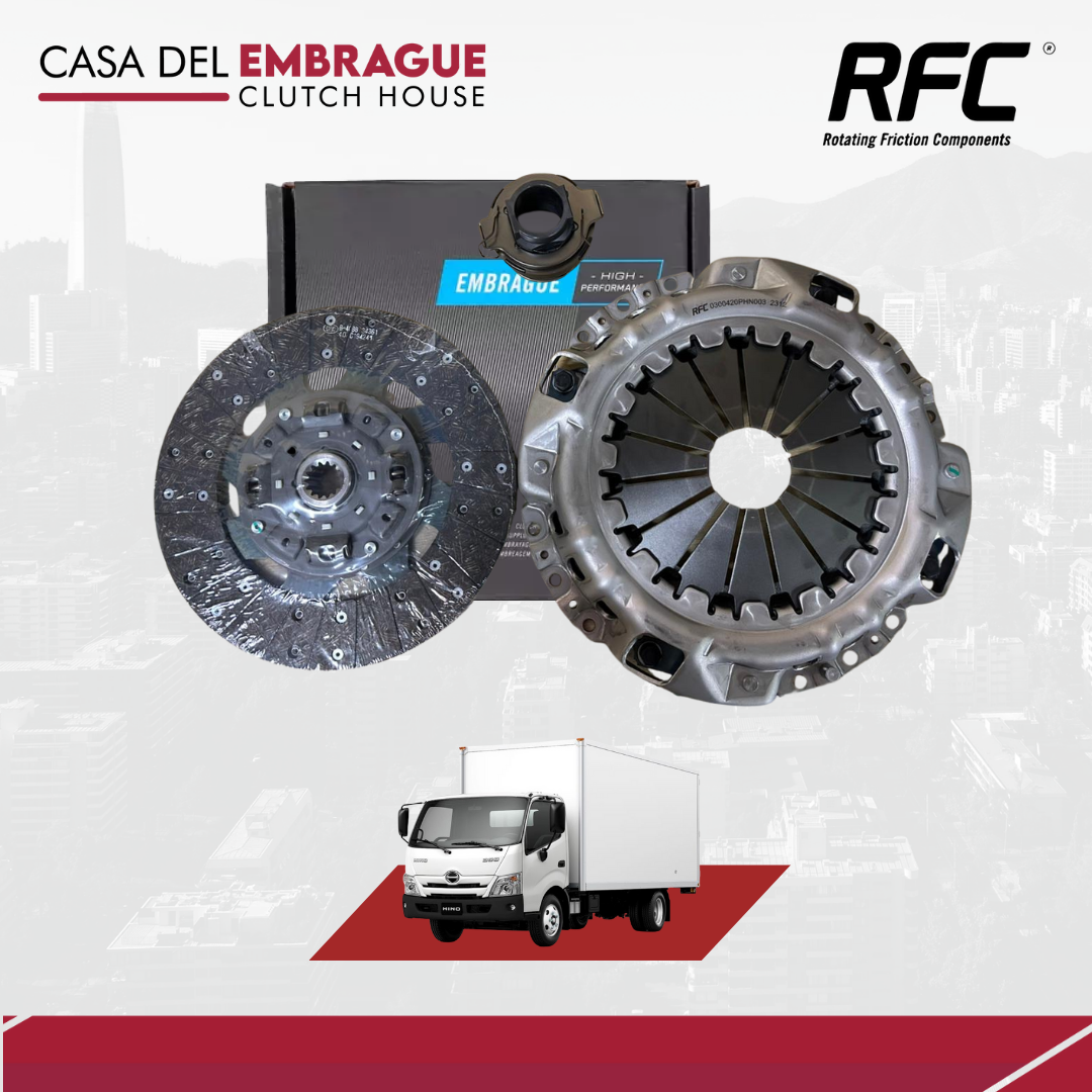 Kit embrague HINO XZU 6.5/7.5/8.0/8.5 Euro 3 (C/Roda)