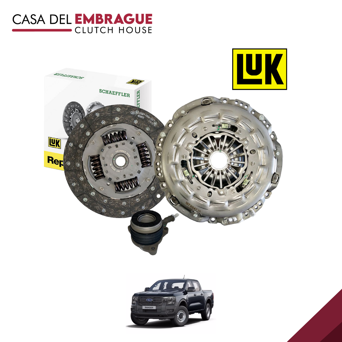 Kit embrague Ford Ranger 3.2 (C/Roda)