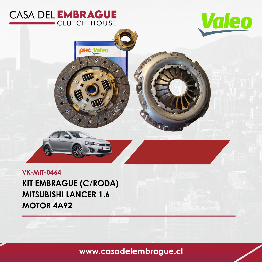 Kit de Embrague Mitsubishi Lancer 1.6 4A92 (2011–2016)