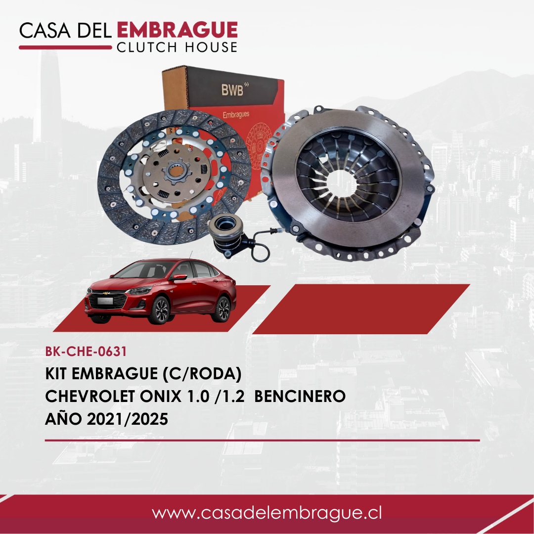 Kit embrague Chevrolet Onix 1.0 /1.2 C/Roda) Bencinero