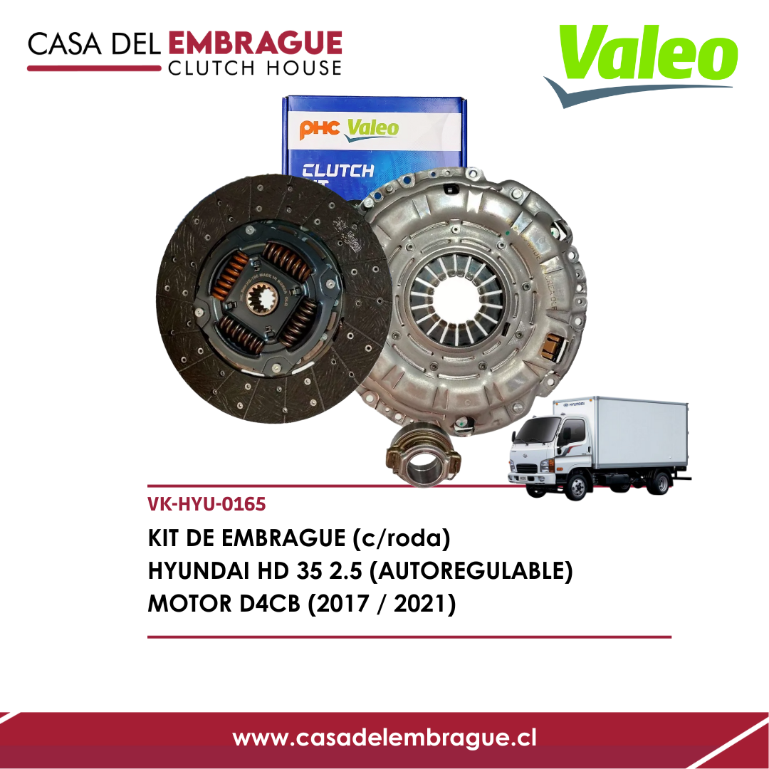 Kit de Embrague Autoregulable Hyundai HD 35 2.5 D4CB (2017–2021)