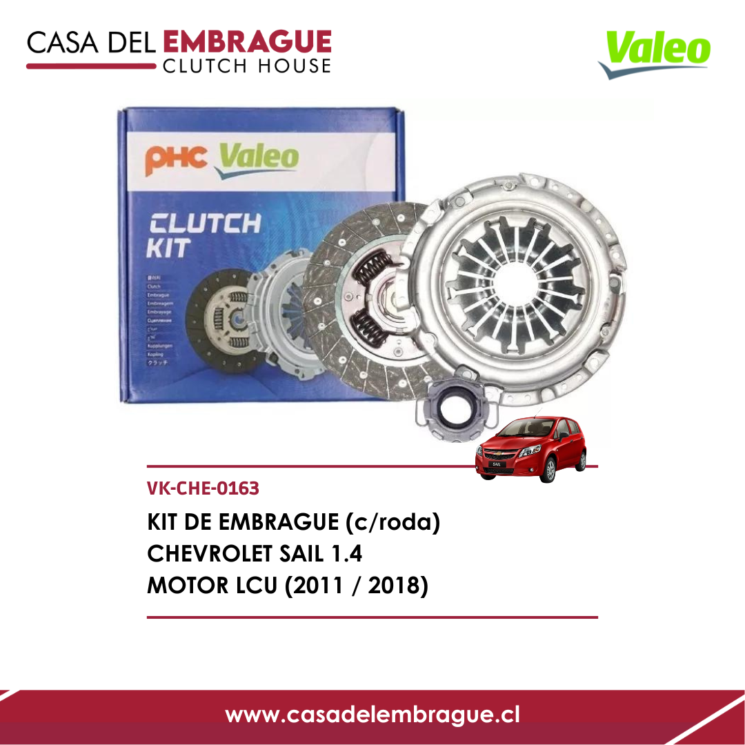 Kit de Embrague Chevrolet Sail 1.4 motor LCU (2011–2018)