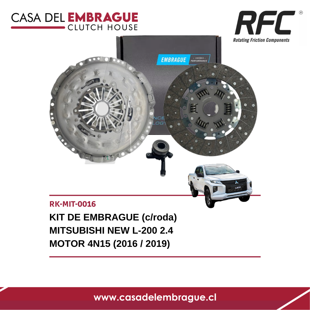 Kit de embrague Mitsubishi New L-200, 2.4