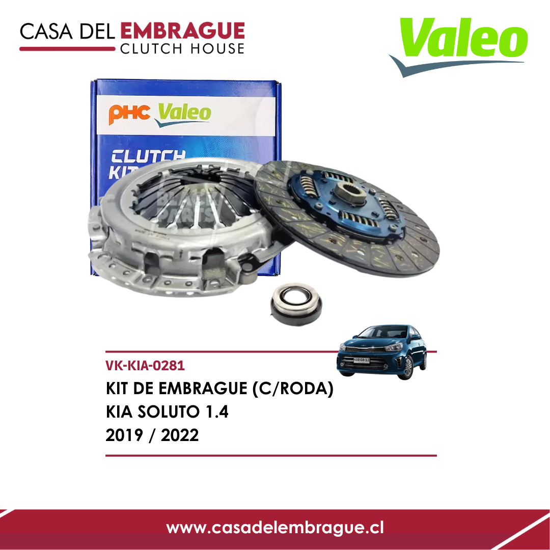 Kit de Embrague Kia Soluto 1.4 (2019–2022) G4LC