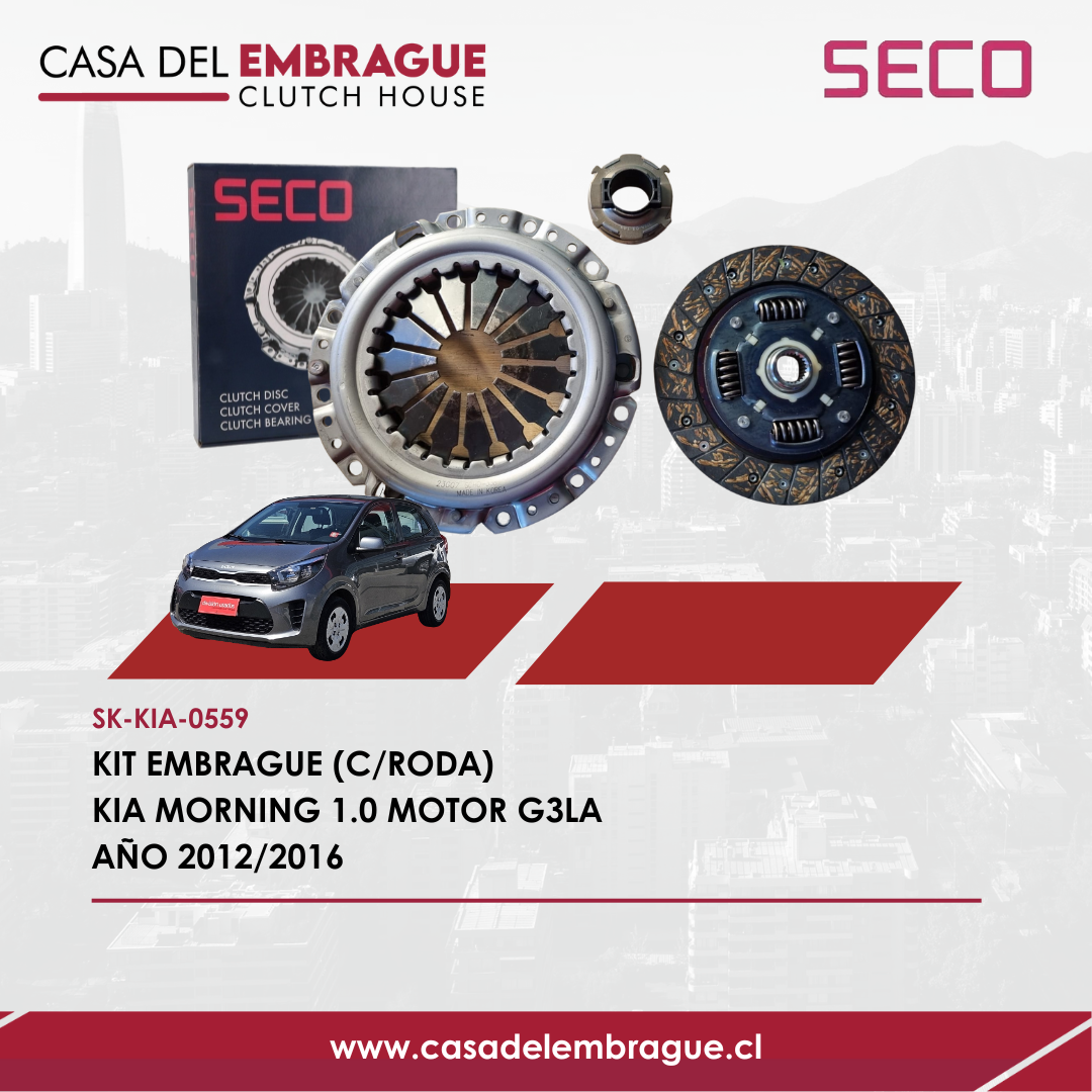 Kit de embrague completo compatible con Kia Morning 1.0