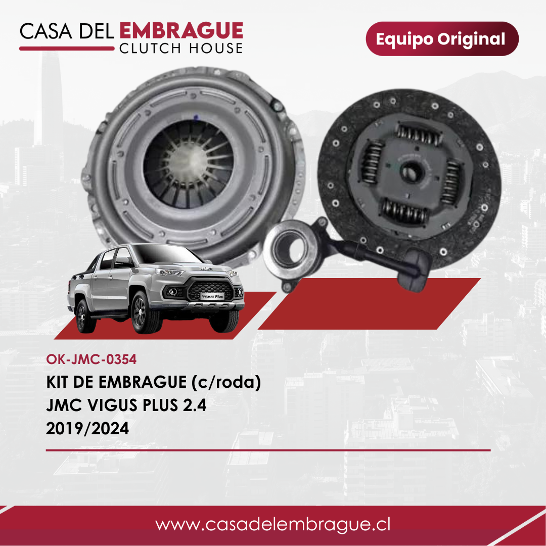 Kit de Embrague JMC Vigus Plus 2.4 (con Rodamiento) – Años 2019 a 2024