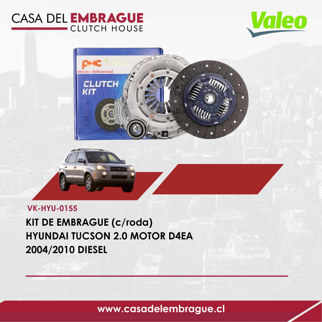 Kit de Embrague Hyundai Tucson 2.0 Diesel D4EA (2004–2010)
