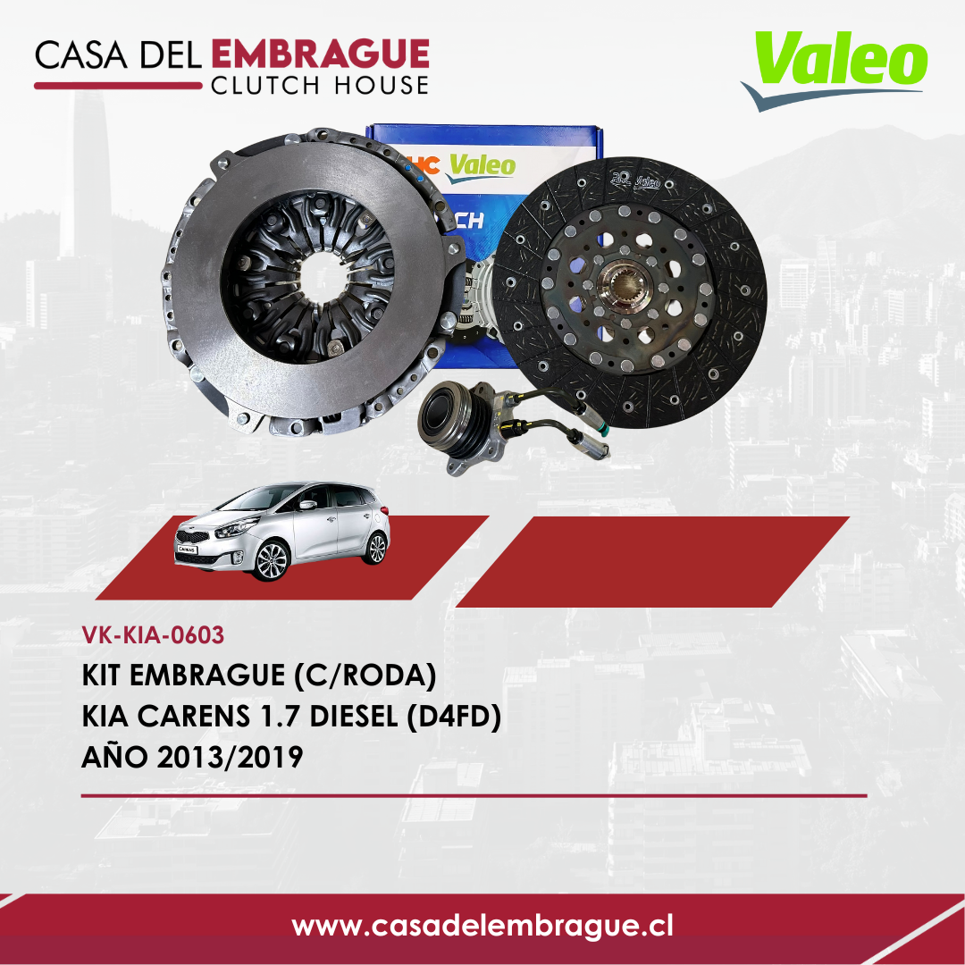 Kit de Embrague Kia Carens 1.7 Diesel D4FD (2013–2019)