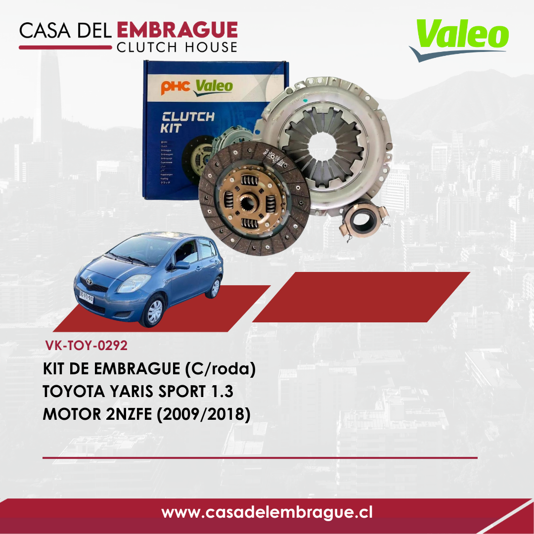 Kit de Embrague Toyota Yaris Sport 1.3 2NZFE (2009–2018)