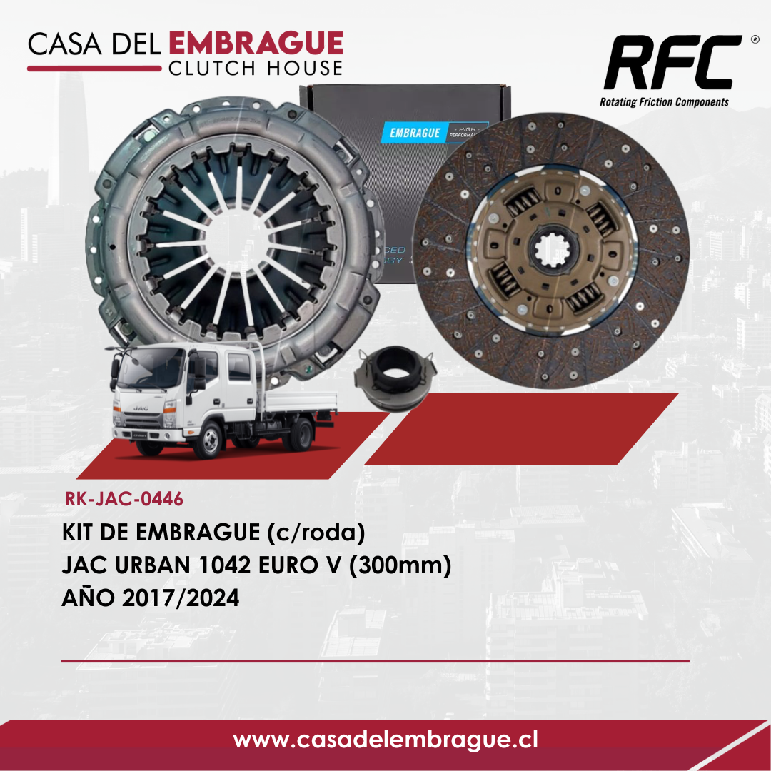 Kit de Embrague JAC Urban 1042 Euro V (300 mm) – Años 2017 a 2024