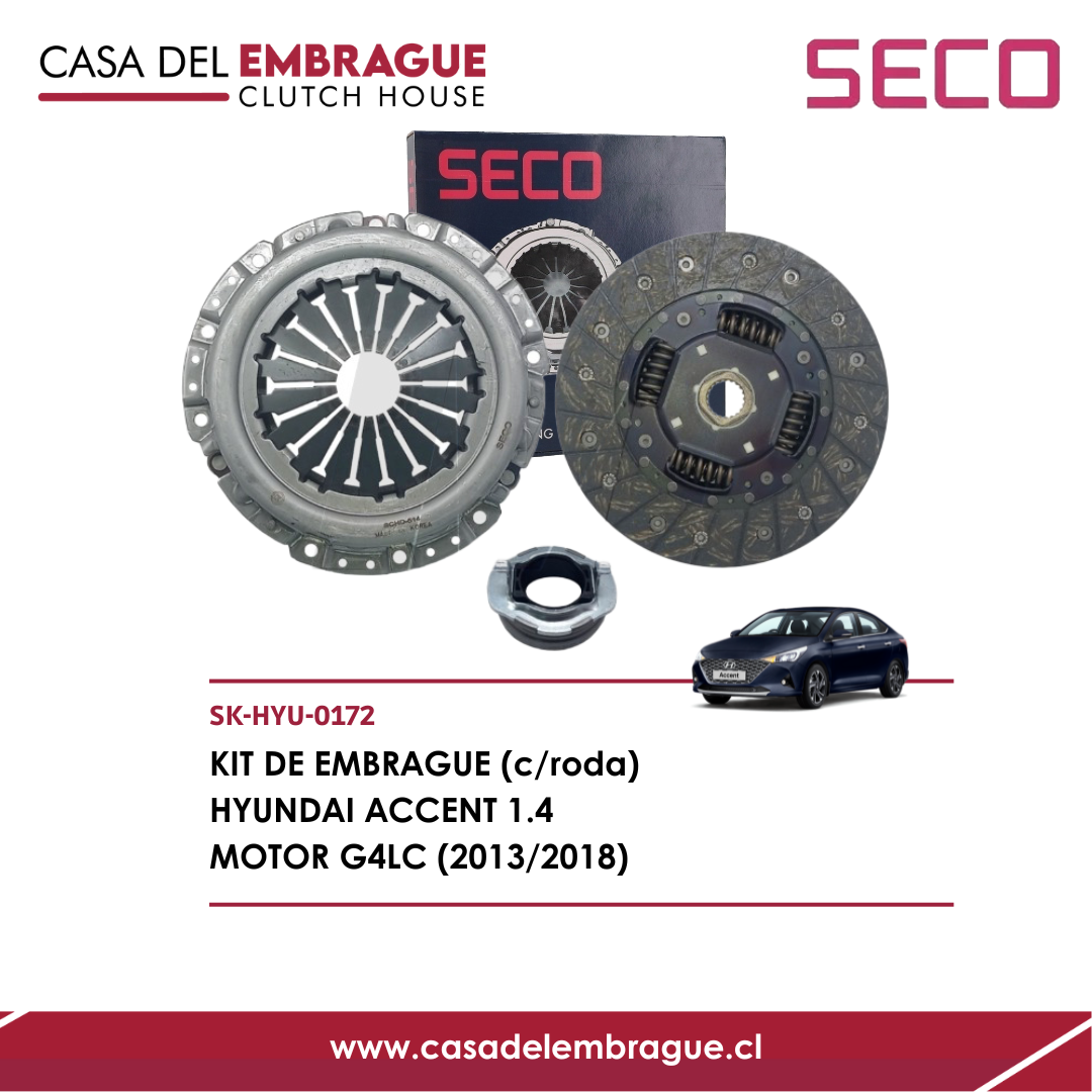Kit de embrague Hyundai Accent 1.4 motor G4LC