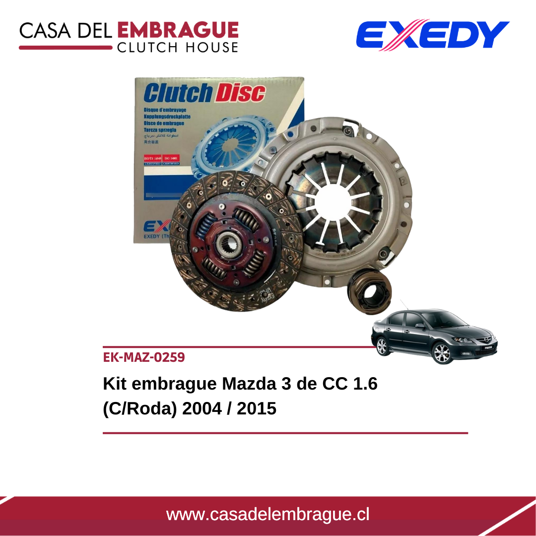 Kit embrague Mazda 3 de CC 1.6