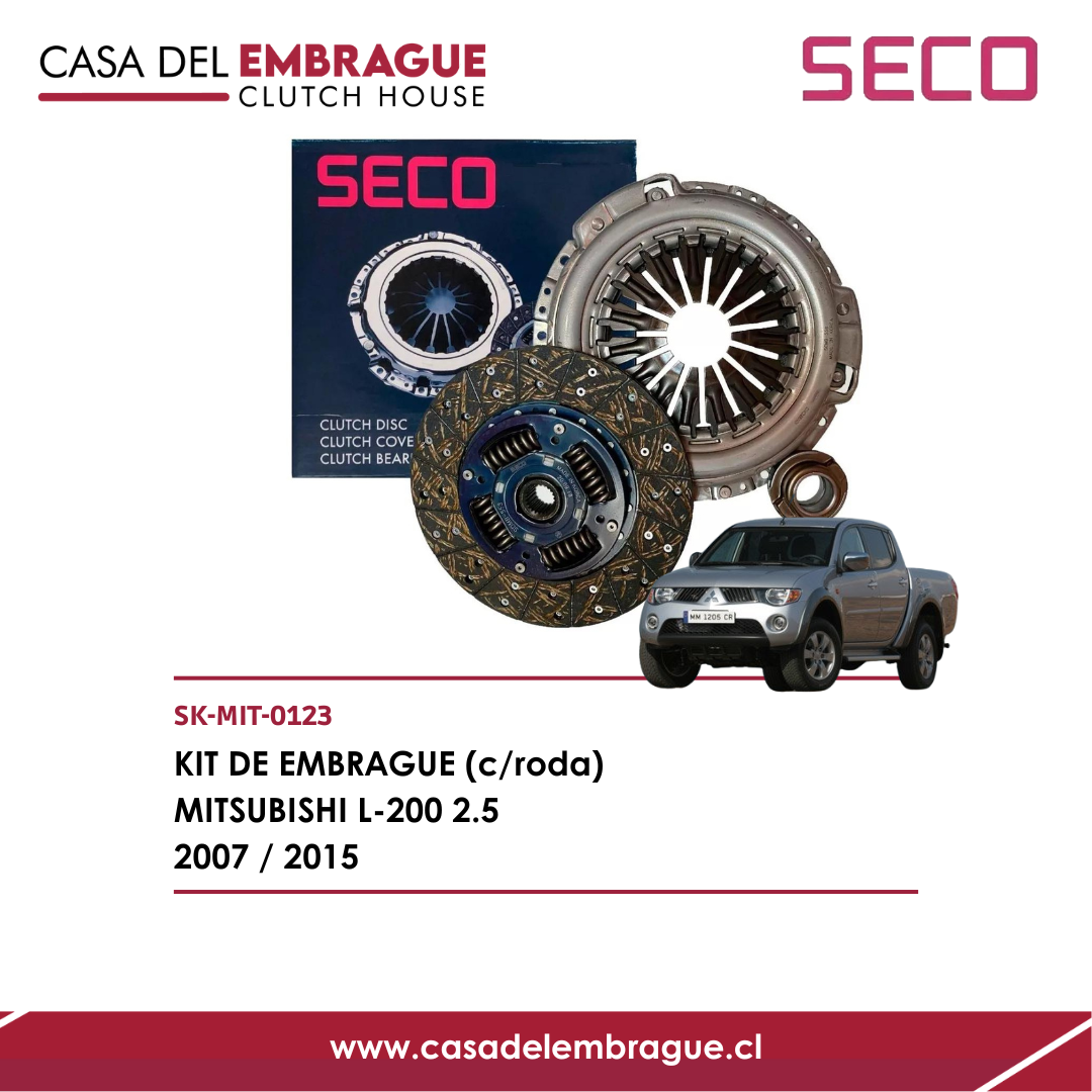 Kit de embrague completo compatible con Mitsubishi L-200 2.5