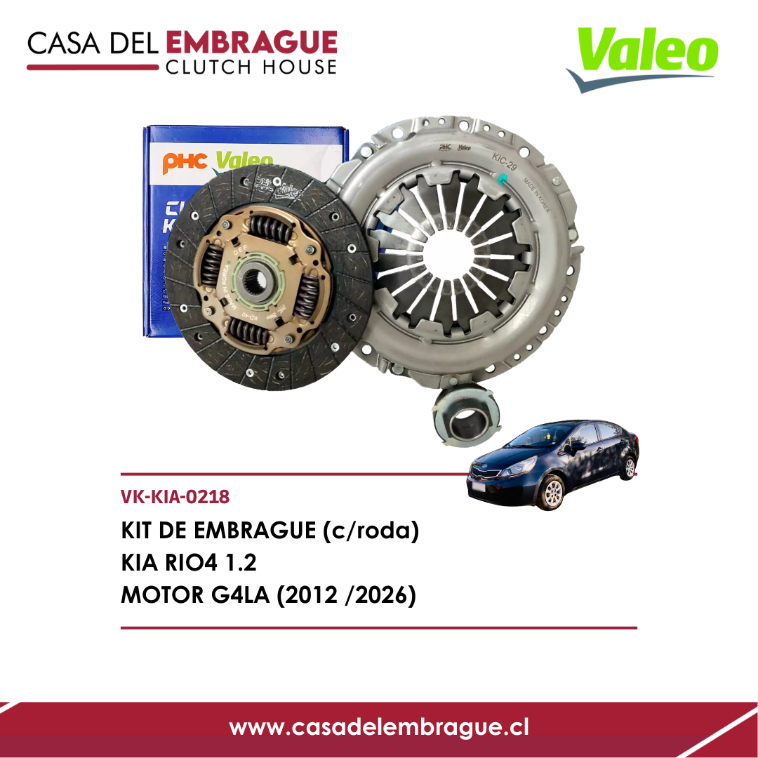 Kit de Embrague Kia Rio 4 1.2 G4LA (2012–2026)