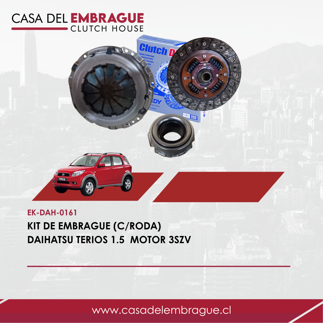 Kit de embrague Daihatsu Terios 1.5 (C/Roda) Motor 3SZV