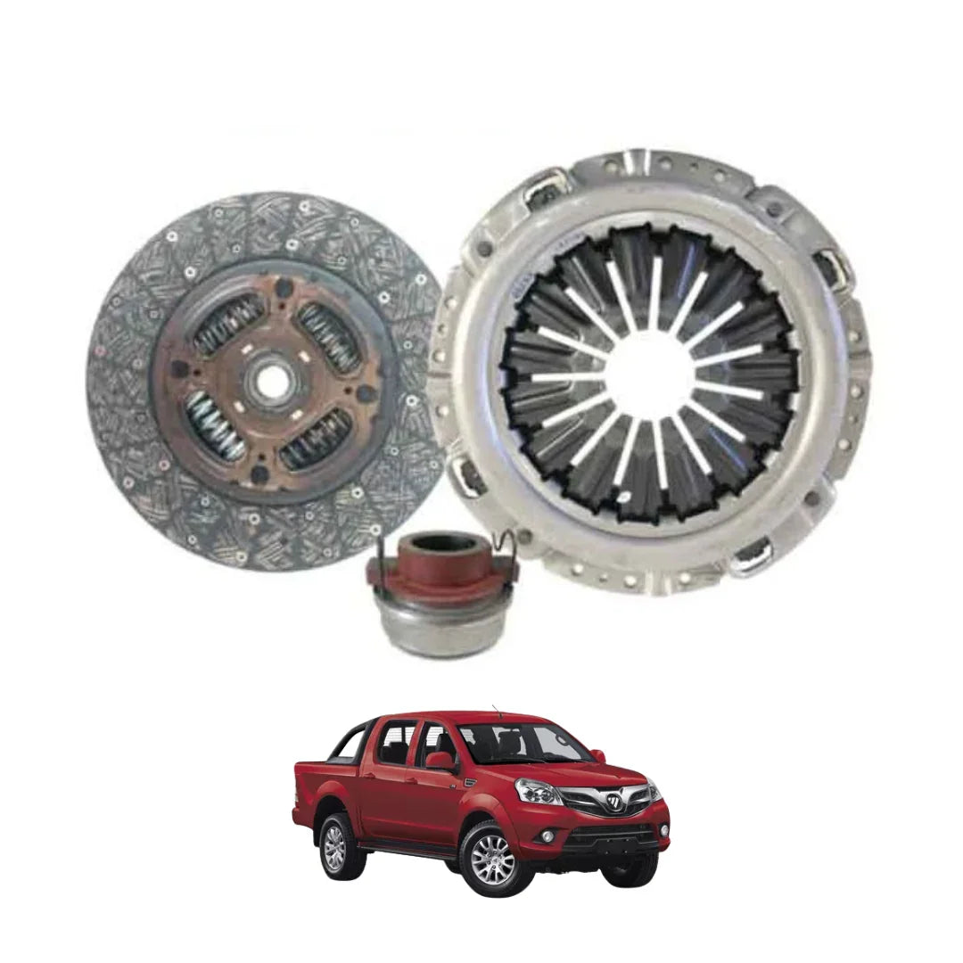 Kit de embrague y pickup roja, repuestos automotrices Casa del Embrague