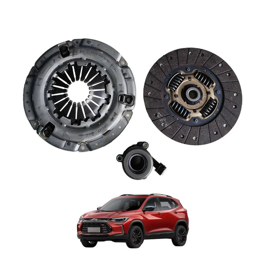 Kit de embrague y SUV rojo, repuestos automotrices Casa del Embrague