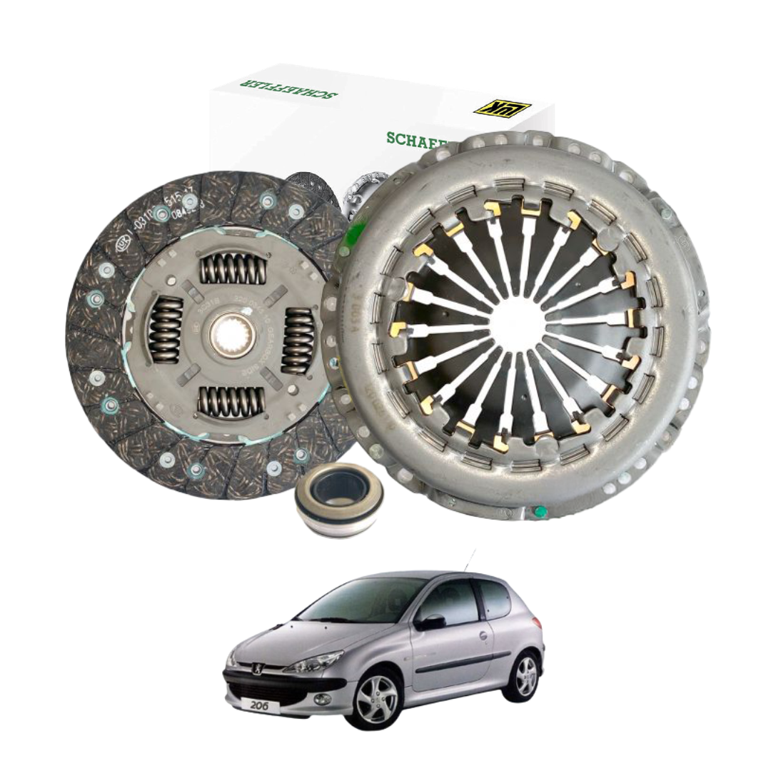 Kit de embrague Peugeot 206 1.6 (C/Roda) motor TU5J (bencinera)