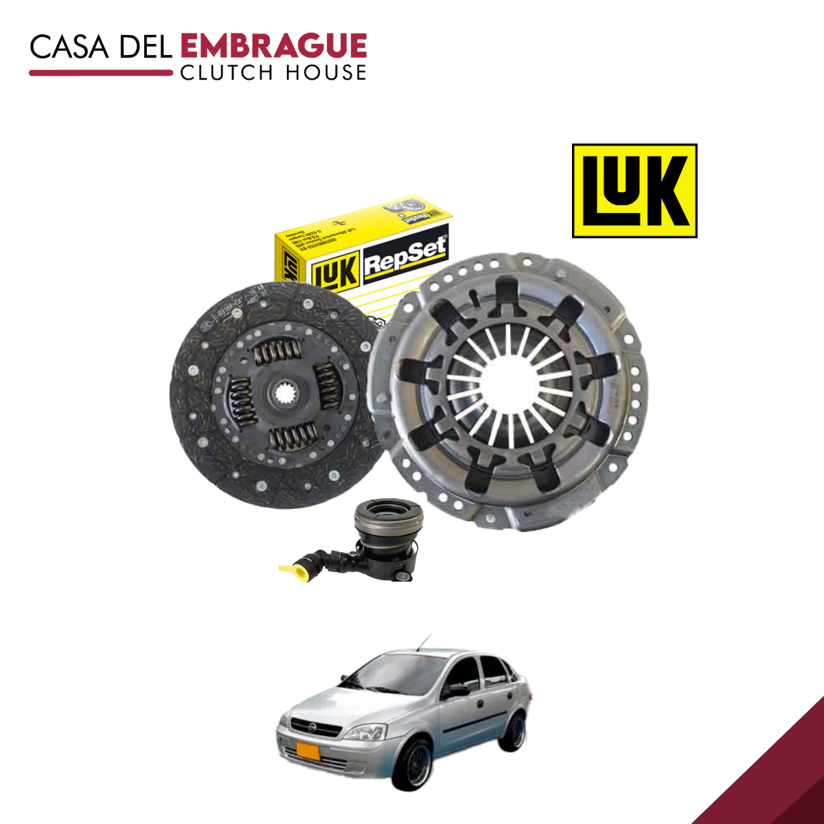 Kit embrague Chevrolet Corsa Evolution 1.8 (C/Roda)