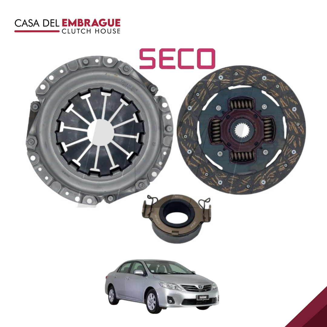 Kit de embrague Toyota Corolla 1.6 (C/Roda) 2001/2010 3ZZFE