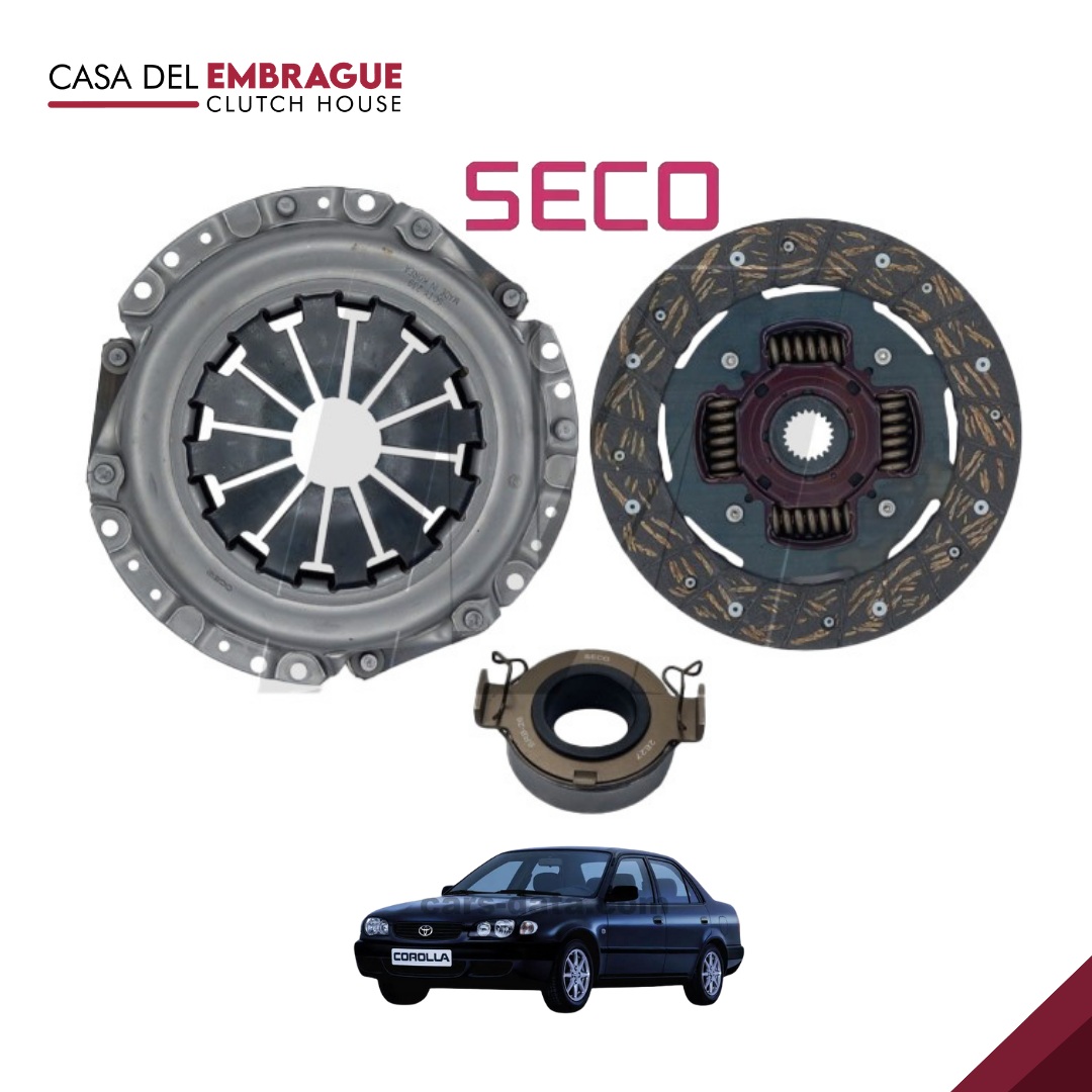 Kit de embrague Toyota Corolla 1.6 (C/Roda) 1991/2001 4A/4AFE