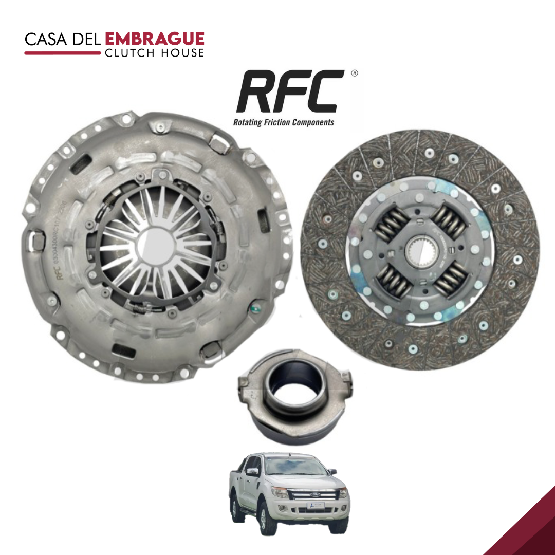 Kit de Embrague Ford Ranger 2.5 (con Rodamiento) – Motor WLC, Años 2006 a 2012