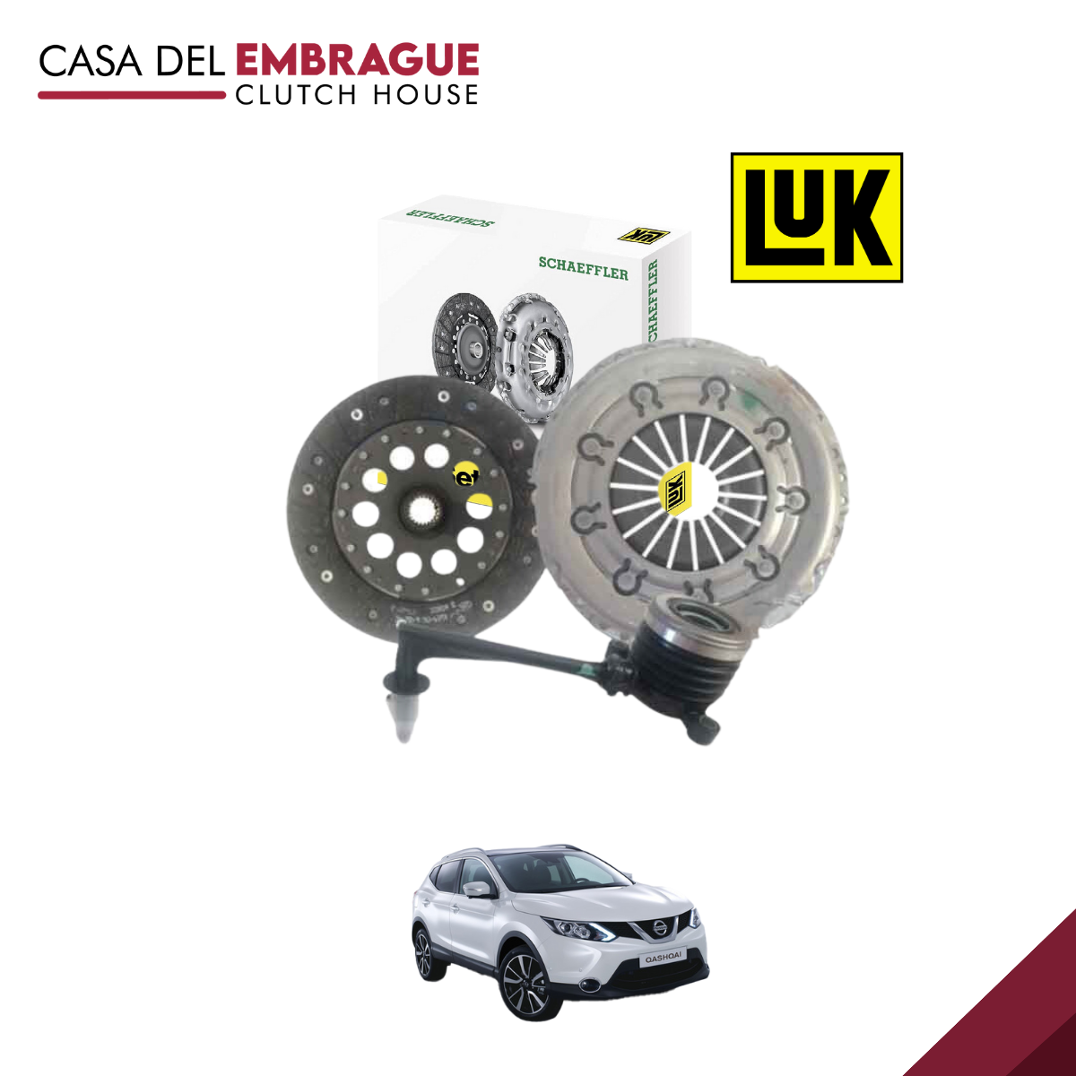 Kit embrague Nissan Qashqai 2.0 motor J11 (C/Roda)