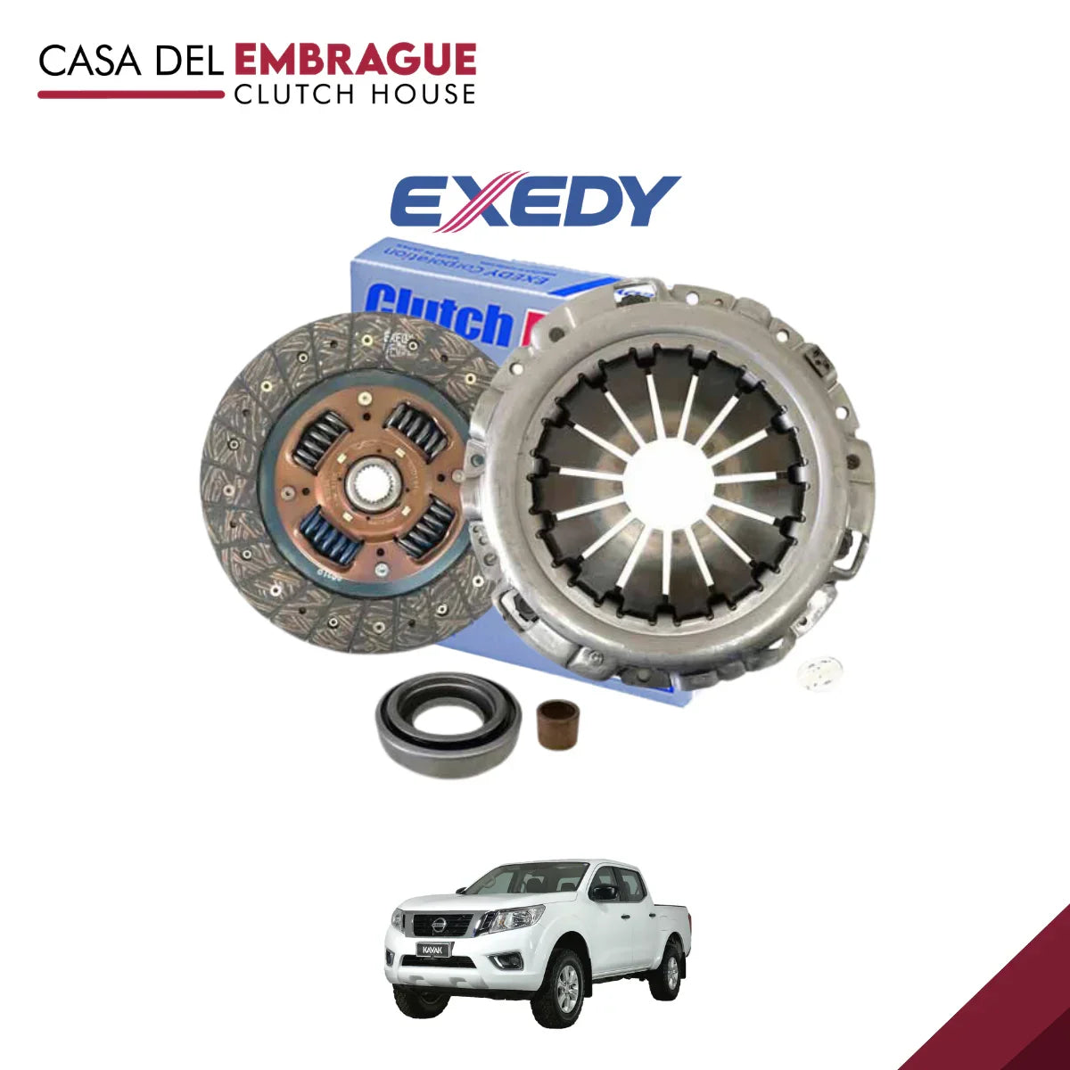 Kit de embrague Exedy para Nissan NP300, repuestos automotrices en Casa del Embrague.