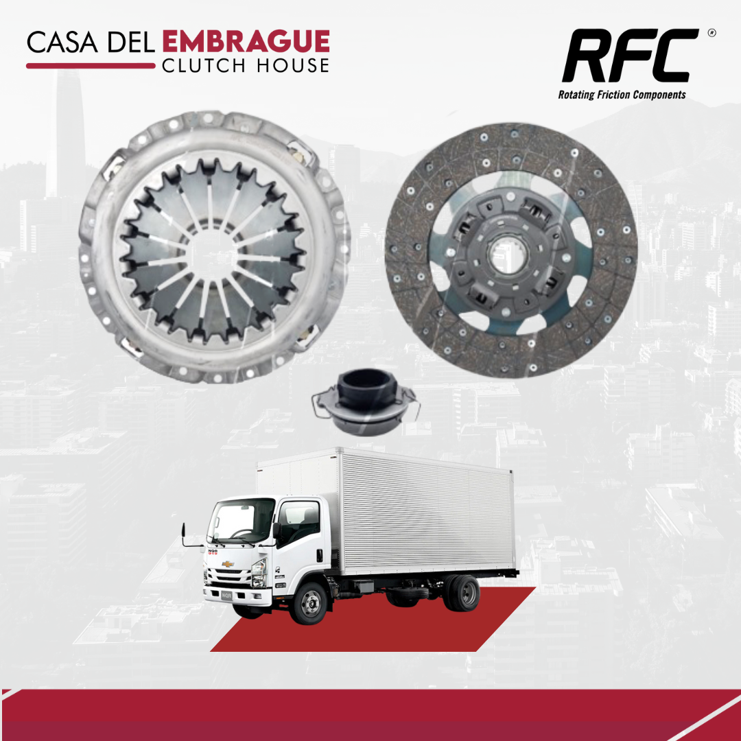 Kit de Embrague Chevrolet NPR 715 / 815 / 816 (con Rodamiento Alto), 5.1 / 5.2, Caja 6 Velocidades