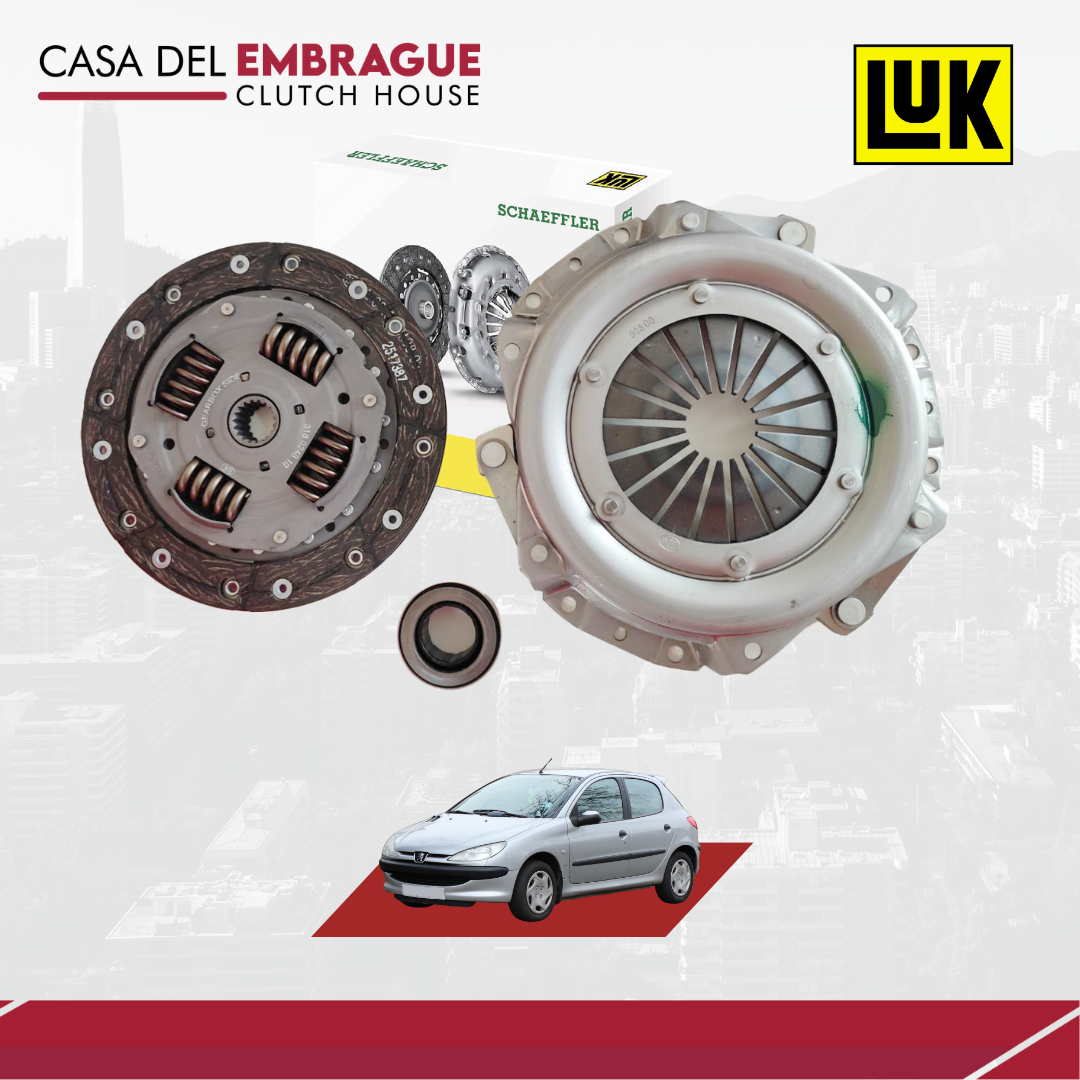 Kit de embrague Peugeot 206 1.4 (C/Roda) motor TU3JP /TU3AF