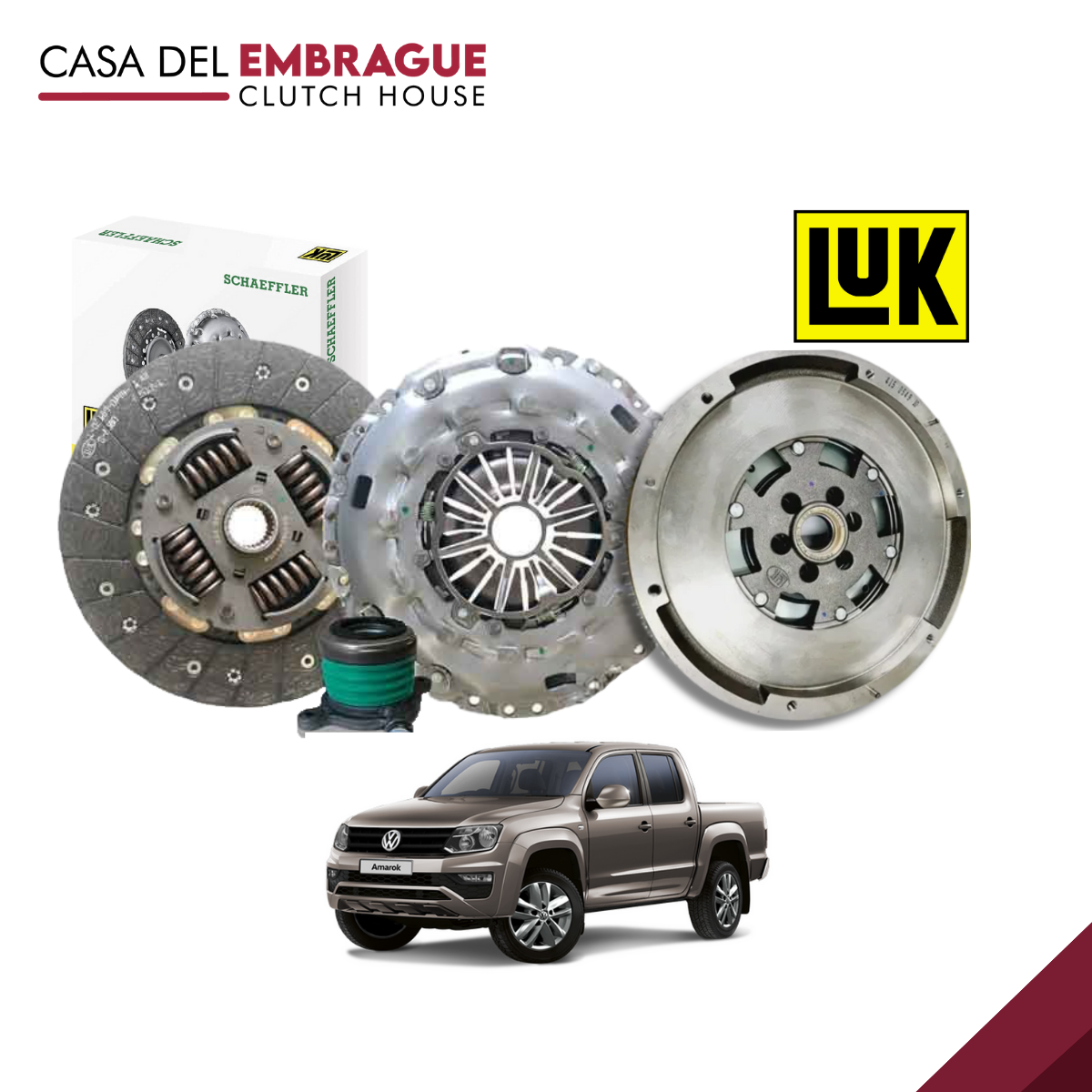 Set embrague Volkswagen AMAROK 2.0 (P+D+R+V)