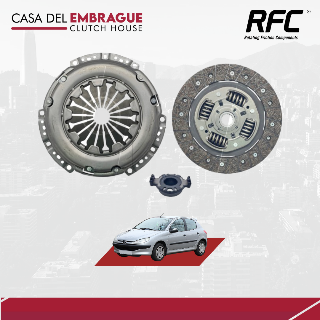 Kit de embrague Peugeot 206 1.6 (C/Roda) motor TU5J
