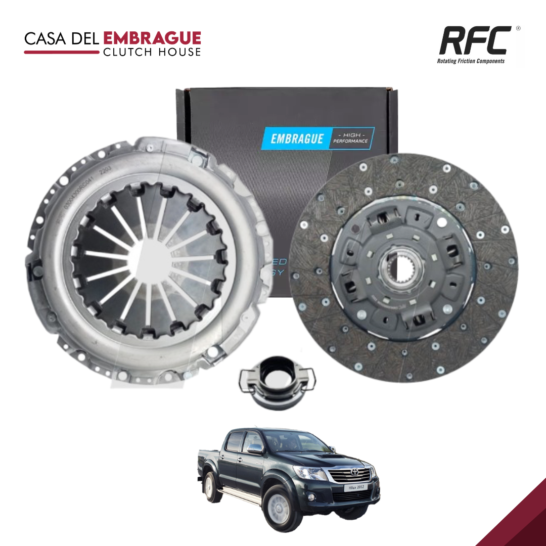 Kit de embrague Toyota Hilux KUN 2.5 y 3.0 diésel