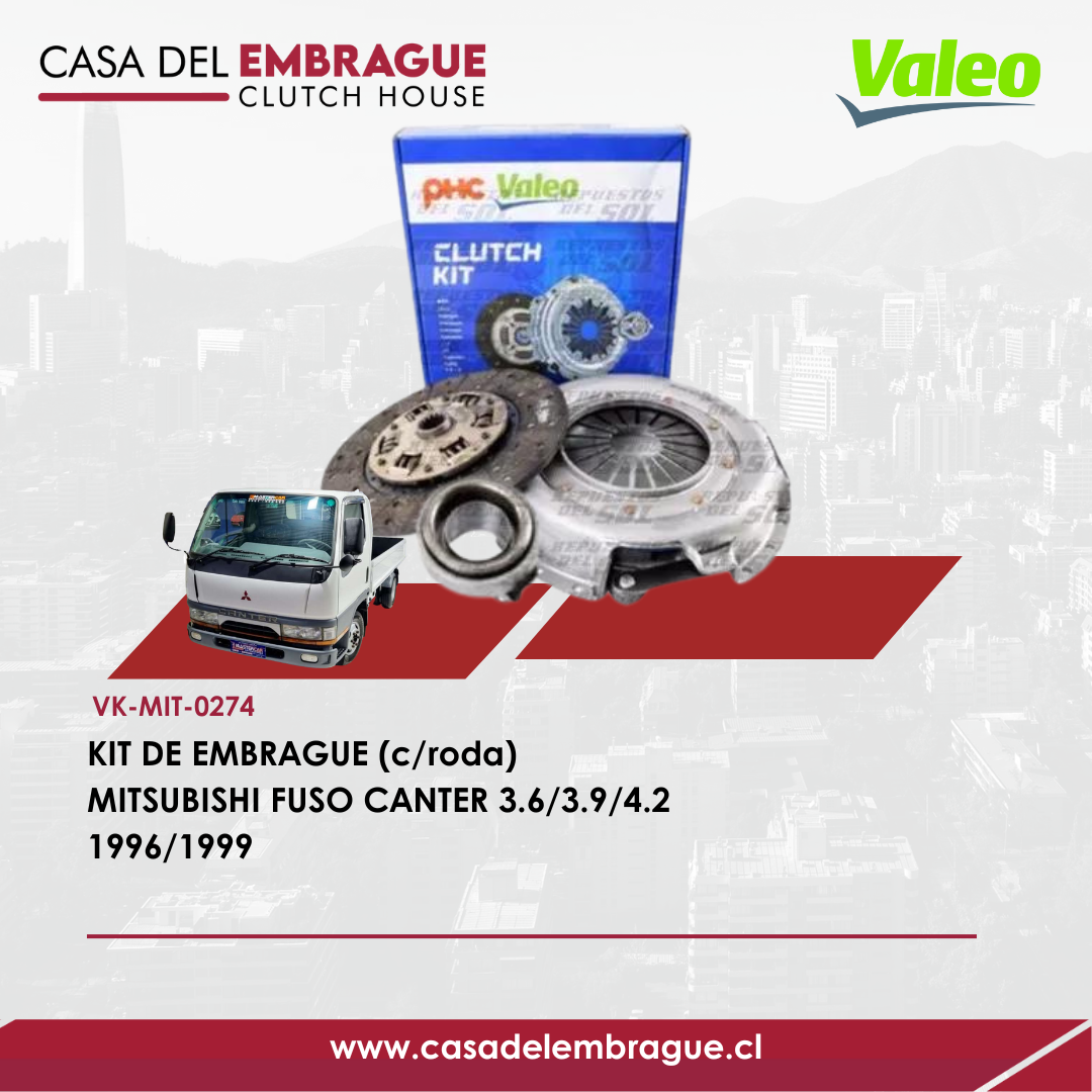 Kit de Embrague Mitsubishi Fuso Canter 3.6 3.9 4.2 (1996–1999)