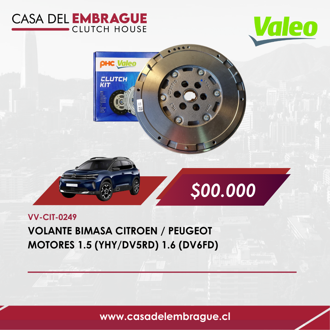 Volante Bimasa Citroën Peugeot 1.5 DV5RD 1.6 DV6FD Diésel