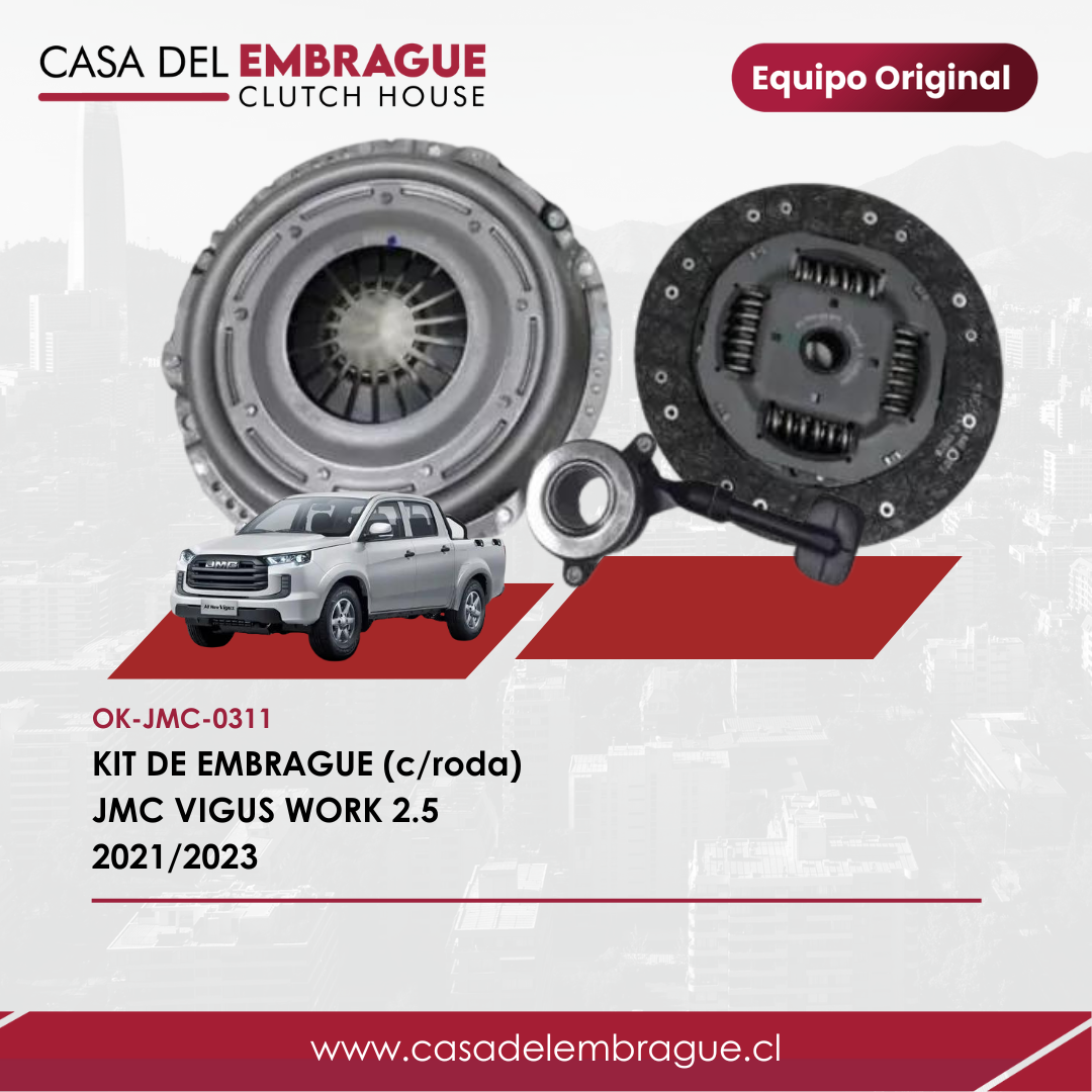 Kit de Embrague JMC Vigus Work 2.5 (con Rodamiento) – Años 2021 a 2023