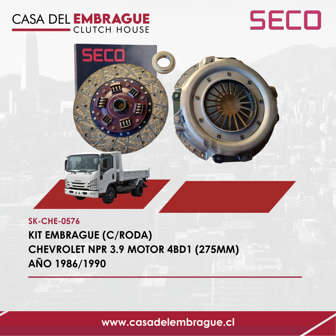 Kit de embrague completo compatible con Chevrolet NPR 3.9