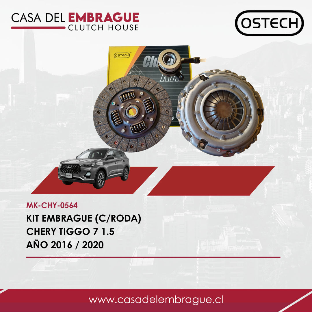 Kit de Embrague Chery Tiggo 7 1.5 (2016–2020) con Rodamiento