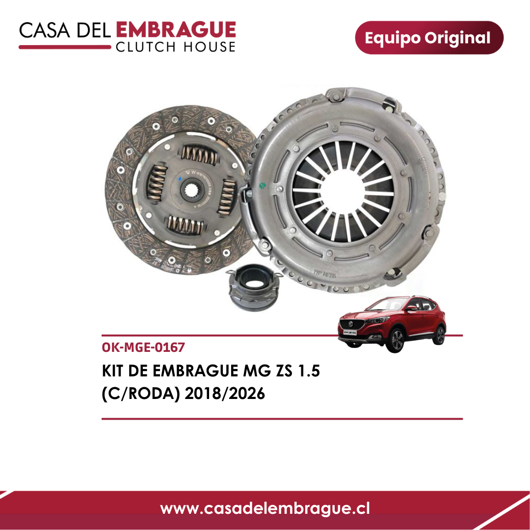 Kit de Embrague MG ZS 1.5 (con Rodamiento) – Años 2018 a 2026