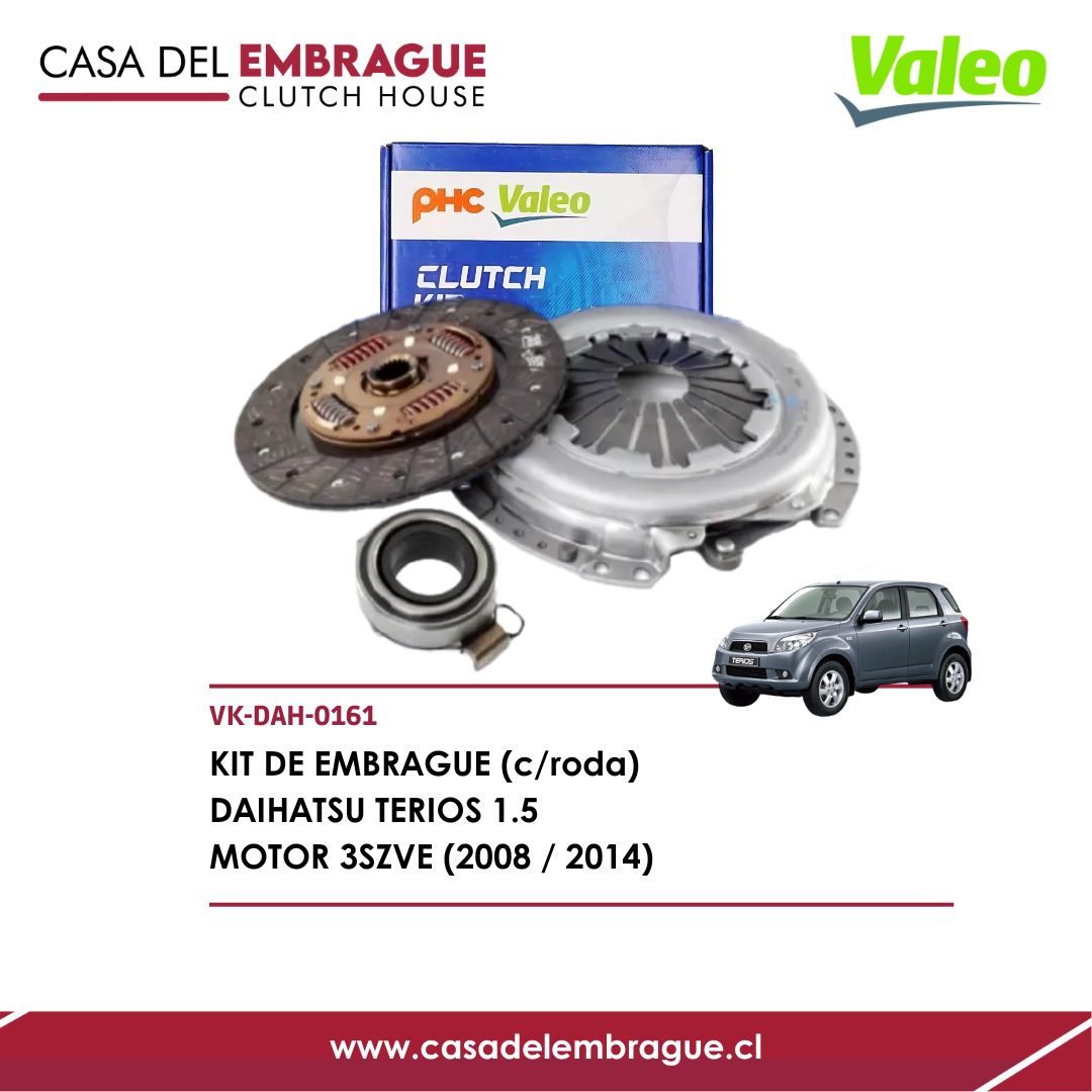 Kit de Embrague Daihatsu Terios 1.5 3SZ-VE (2008–2014) con Rodamiento