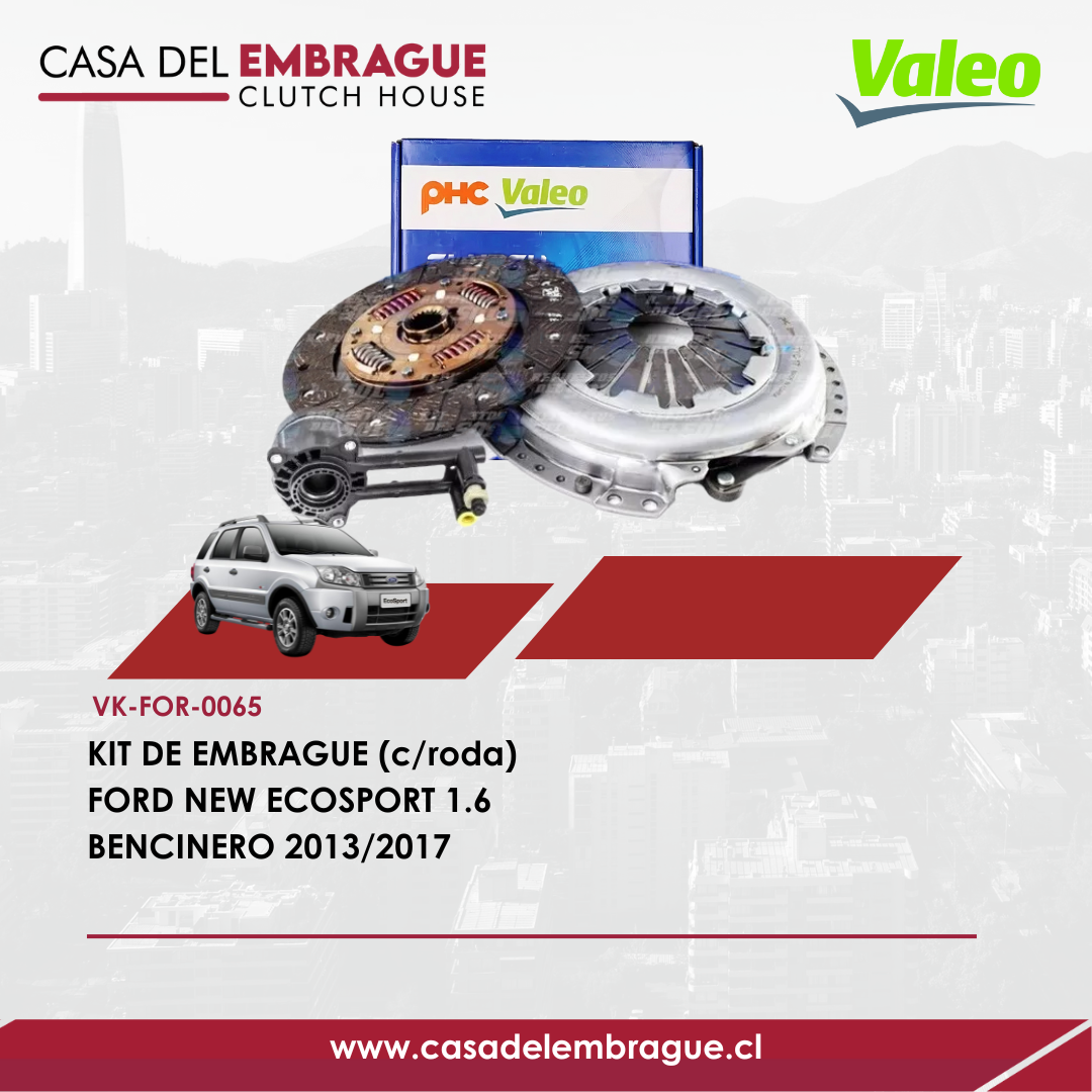 Kit de Embrague Ford New EcoSport 1.6 (2013–2017) con Rodamiento