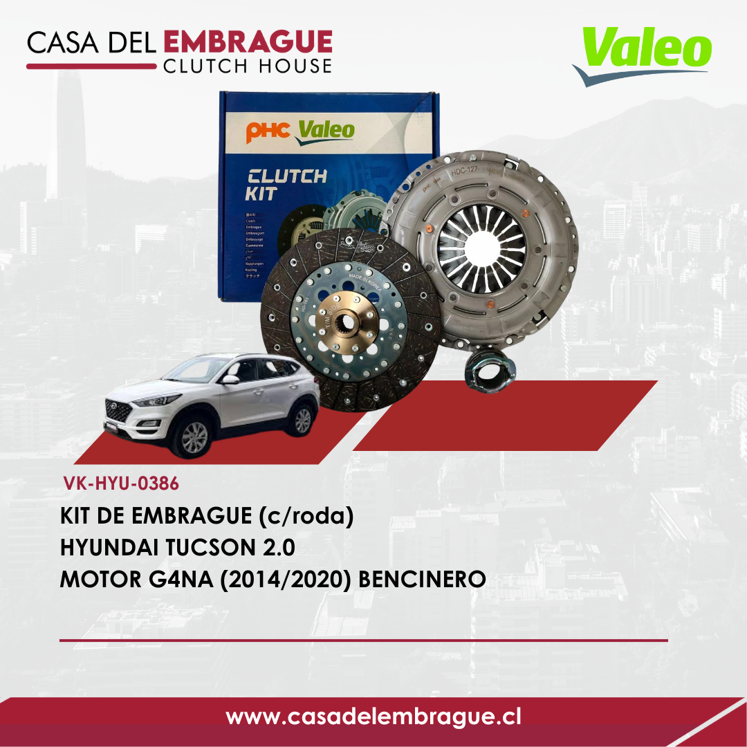 Kit de Embrague Hyundai Tucson 2.0 Bencina G4NA (2014–2020)
