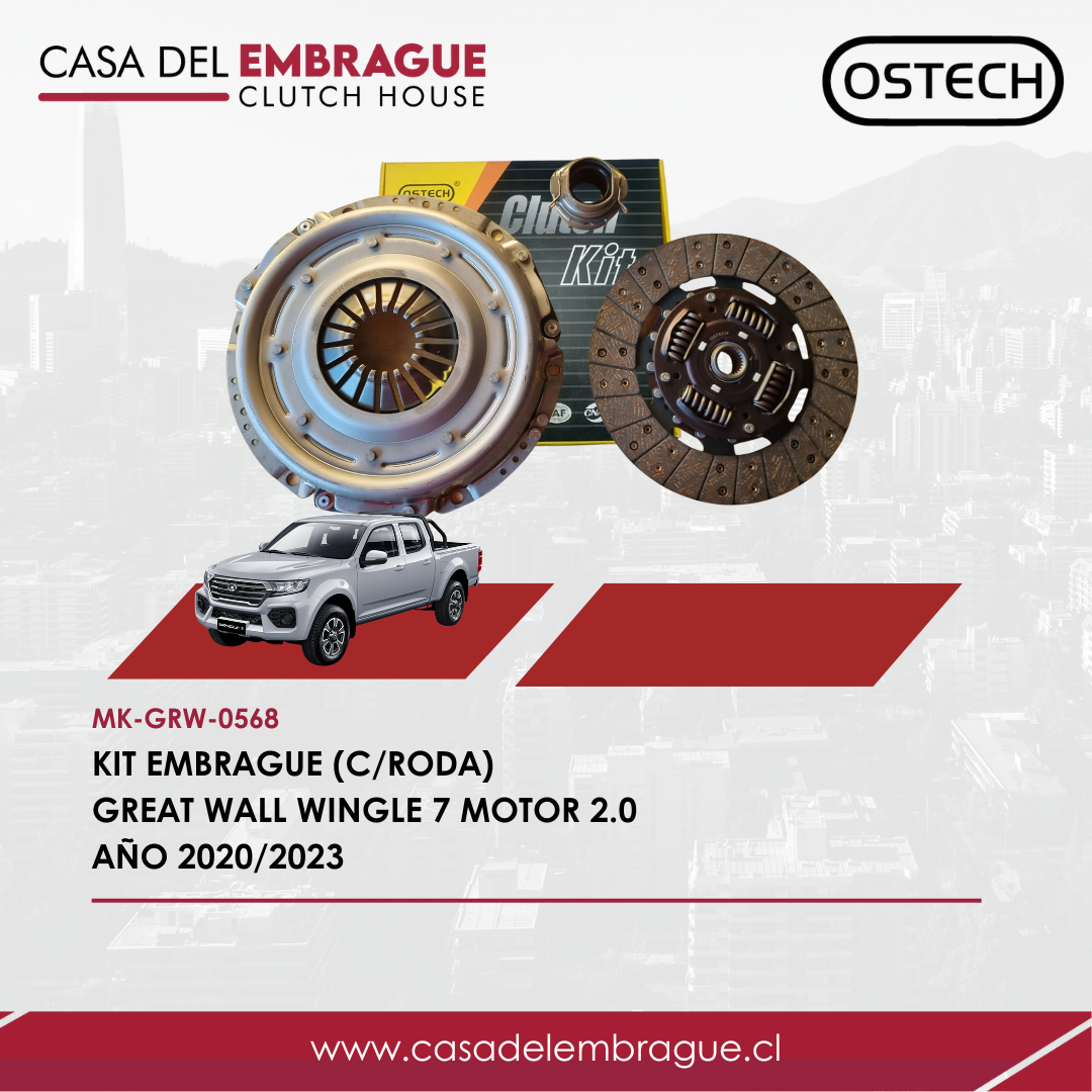 Kit de Embrague Great Wall Wingle 7 2.0 (2020–2023) con Rodamiento