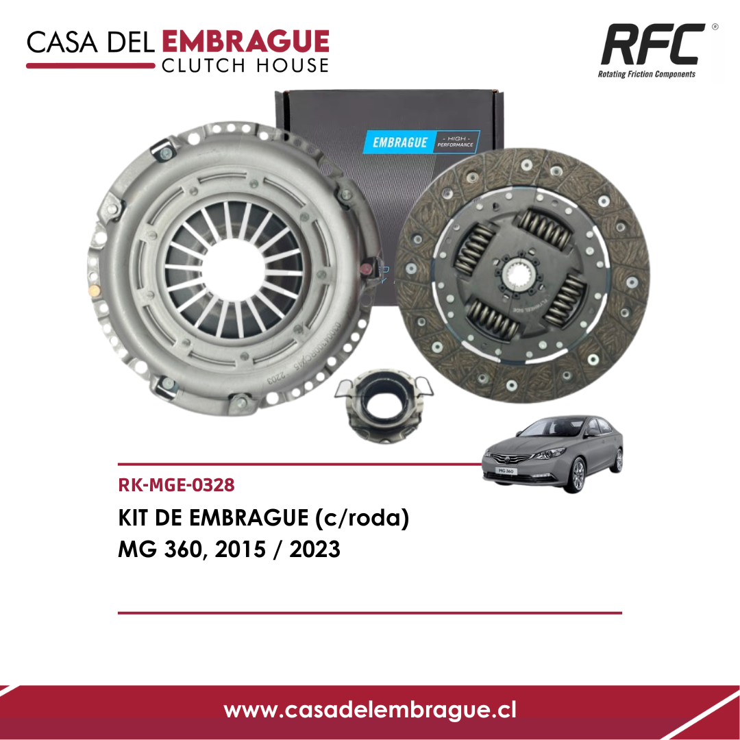 Kit de Embrague MG 360 (con Rodamiento) – Años 2015 a 2023