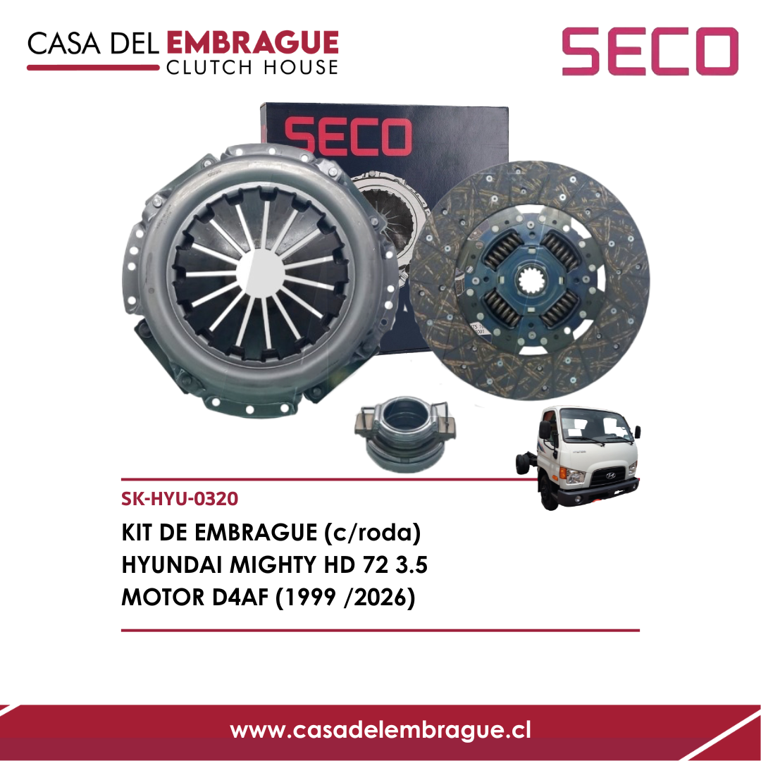Kit de embrague Hyundai Mighty HD72 3.5
