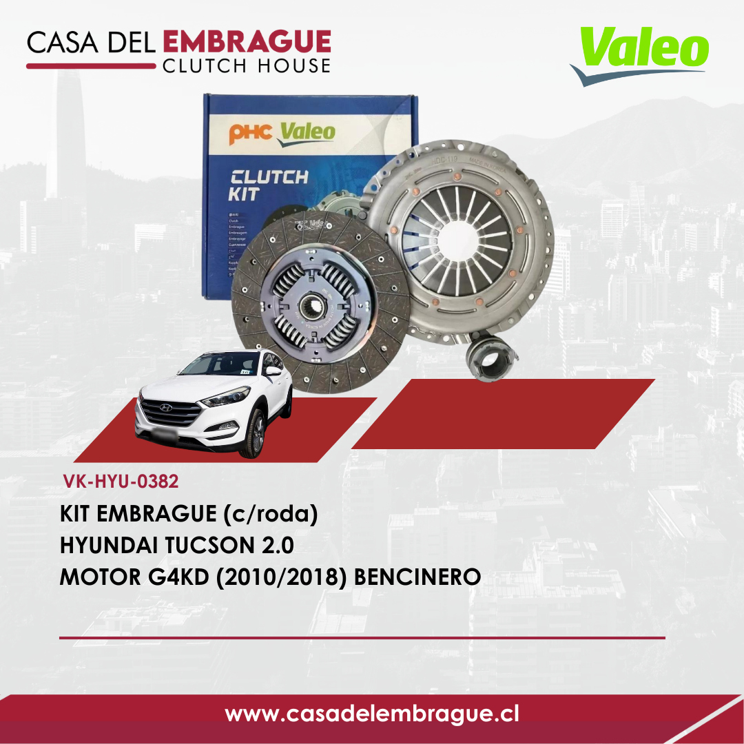 Kit de Embrague Hyundai Tucson 2.0 Bencina G4KD (2010–2013)