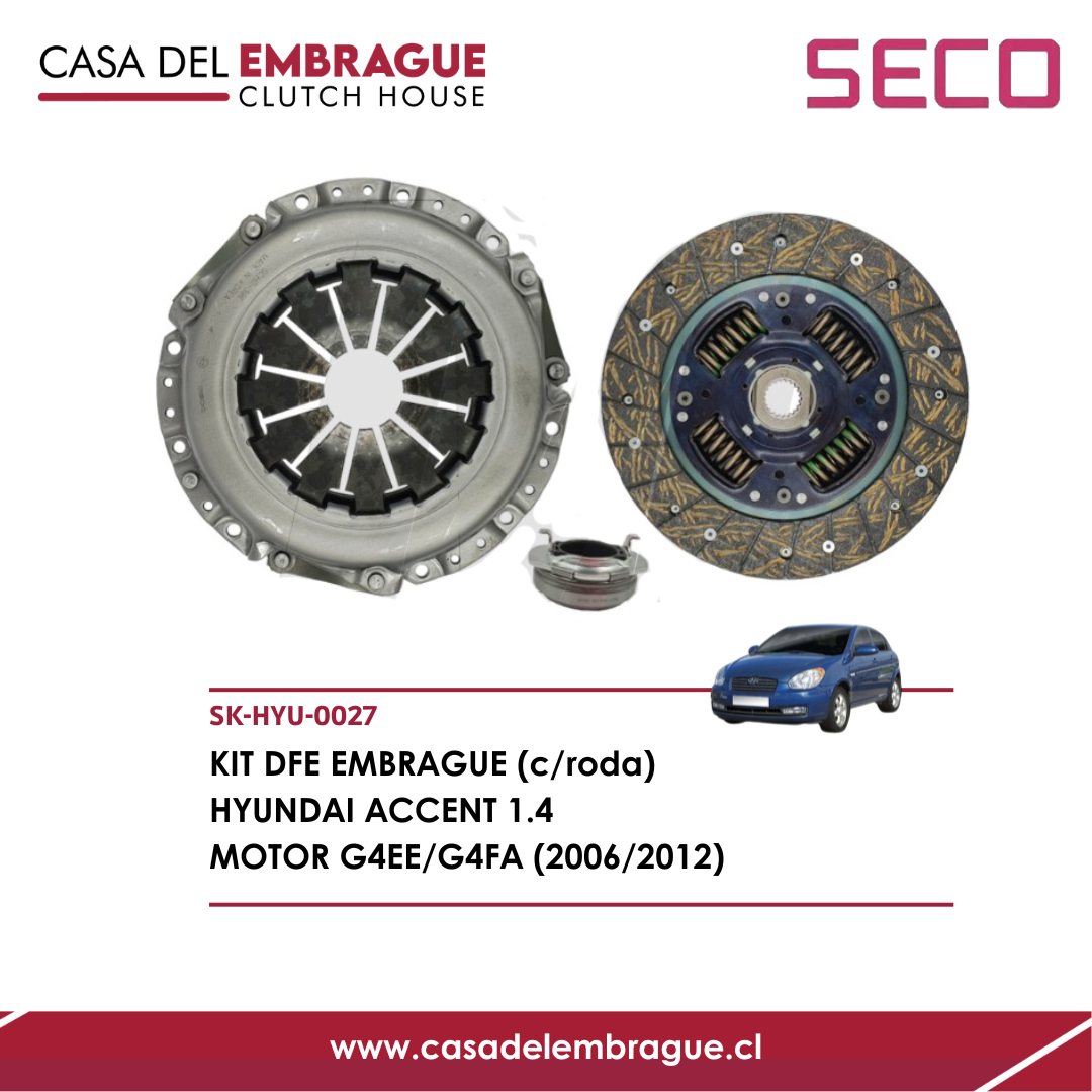 Kit de embrague Hyundai Accent 1.4