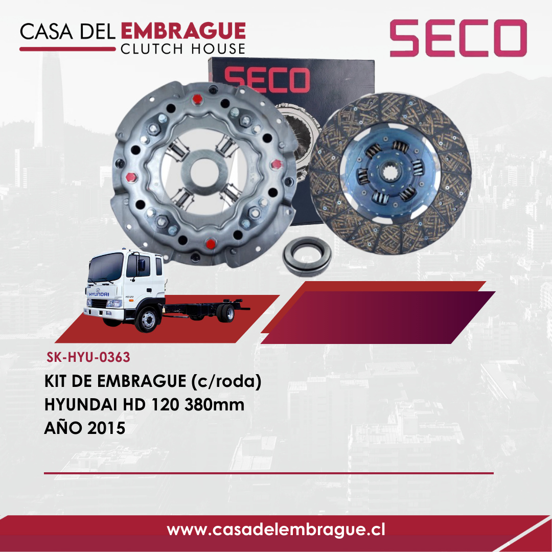 Kit de embrague Hyundai HD120, 5.9 motor D6GA